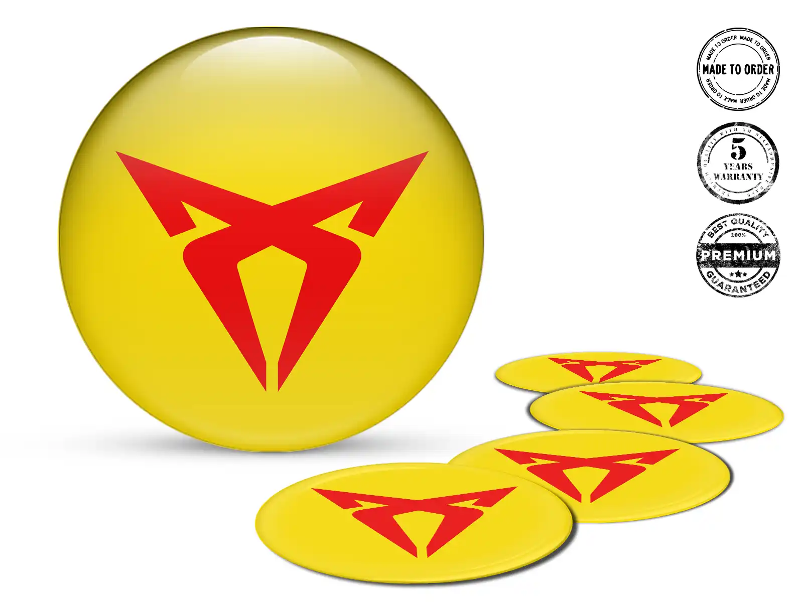 Seat Cupra Felgenaufkleber für Autos Luxusgewölbte Logos